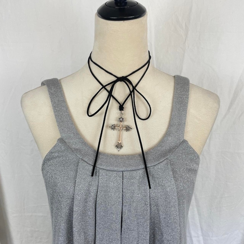 Vintage Y2K Jenifer Lopez grey sparkly flowy going out top - Picture 3 of 7